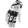 Shift Racing Faction Men's Motocross/Off-Road/Dirt Bike Motorcycle Gloves w/ Free B&F Heart Sticker Bundle - Black/White