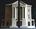 Mozart Theatre in Prague Architectural Model and Split Pair of Bookends By Timothy Richards