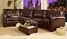 Jade Leather Sectional Sofa By Coaster Furniture With Silver Shipping