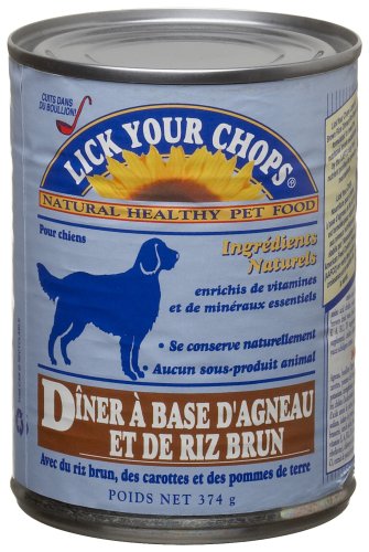Lick Your Chops Lamb & Brown Rice Dinner With Brown Rice, Carrots, And Potatoes, 13.2 Ounce Tins (Pack of 12)