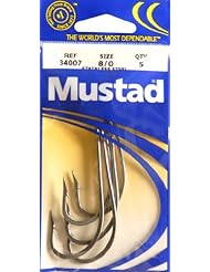 Sports: Mustad 34007-8/0-28 OShaun Hooks - O. MUSTAD & SON, INC.