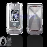 Crystal Clear Transparent Snap-On Cover Hard Case Cell Phone Protector for Motorola RAZR VE20