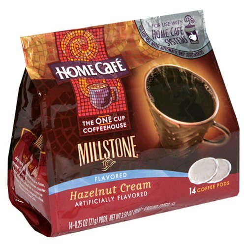 Millstone Home Cafe Coffee Pods  Hazelnut Cream  14 Count Packages