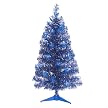 - TINSEL TREE, ROYAL BLUE/SILVER