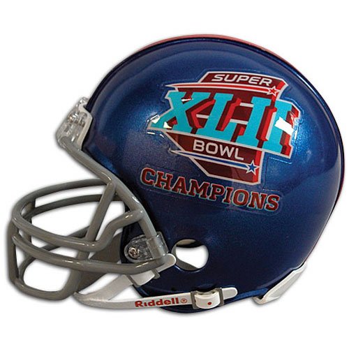 Giants Riddell SB XLII Champs Mini Helmet