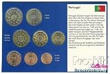 M�nzen f�r Sammler Portugal Kursm�nzensatz 2002 Stempelglanz 2002 EURO-Erstausgabe - Prophila