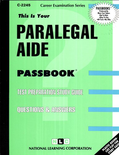 Paralegal Aide(Passbooks)