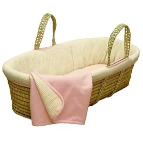 Organics by Tadpoles Terry Waffle Moses Basket Set