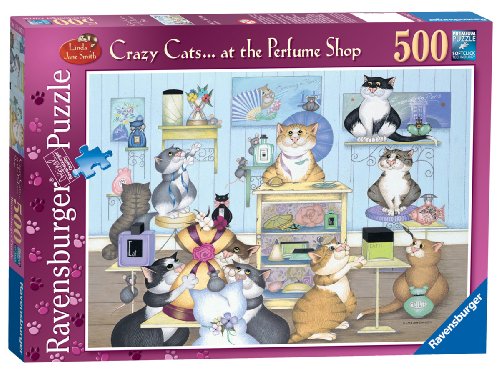Crazy Cats - At the Perfume Shop - 500 Piece Jigsaw
