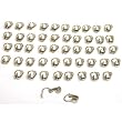 50 White Gold Plated Clip On Earrings Jewelry Findings