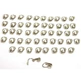 50 White Gold Plated Clip On Earrings Jewelry Findings