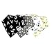 Baby Bandana Drool Bibs Use For Drooling, Teething, & Feeding - Soft Absorbent Cotton, 2 Adjustable Snaps - 4 Cute White, Cream, Gray, & Black Unisex Bandana Bibs for Girls & Boys - By Hello Baby Care