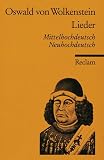 Lieder - Oswald von Wolkenstein