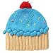 Xinqiao Unisex Kids Cupcake Beanie Cartoon Knitting Hat for 3-8 Years Boys Girls (Blue)