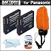 2 Pack Battery Kit For Panasonic Lumix DMC-TS4, DMC-TS3 Digital Camera Includes 2 Extended Replacement (1200Mah) DMW-BCF10 Batteries + Floating Strap + LCD Screen Protectors + MicroFiber Cleaning Cloth