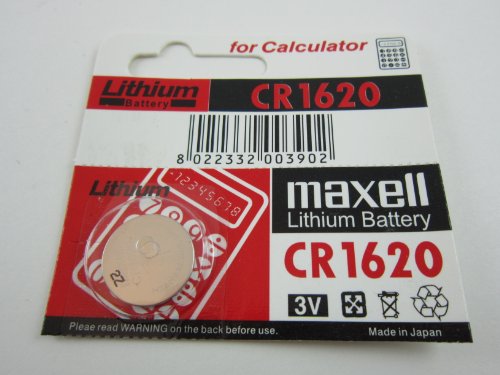 Maxell 1x CR1620 BR1620 CR 1620 3V Lithium Button Cell Battery Batteries - Official Genuine Maxell