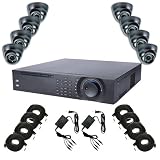 COMPLETE 8 CHANNEL ULTIMATE DVR SECURITY CAMERA SURVEILLANCE SYSTEM