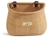 Nantucket Lightship Collection Classic/Tapered Natural Bicycle Basket (Tan, 12 X 7.5 X 9)