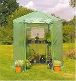 Gardman Hexagonal Walk-in Greenhouse (Inc Shelving)