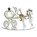 Beautiful Glass coach cake topper for Quinceañera Turn your Quinceañera into a fairytale A treasured keepsake of a special day and a traditional part of the ceremony Glass with goldtone accents 3.5Hx6.25" dia.