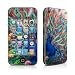 Coral Peacock Design Protective Skin Decal Sticker for Apple iPhone 4 / 4S 16GB 32GB 64GB