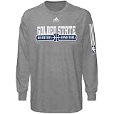Golden State Warriors T Shirt : adidas Golden State Warriors Dark Ash Ball Horizon Long Sleeve T Shirt