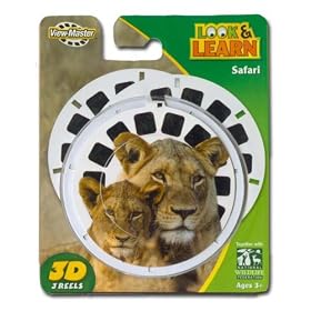 Wild Animals in Sub Saharan Africa - ViewMaster 3 Reel Set - Look & Learn Series
