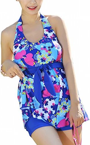 Aiwcy Women's Swimdress Halter Shaping Body One Pice Swimsuit Plus Size Swimwear