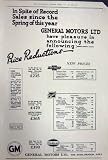 広告 1922 年の GM ゼネラルモーターズ車シボレー