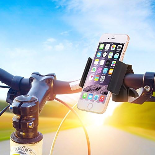 MEENSURE Universal 360 Degree Rotation Anti-Slip Wear-Resistant Metal Bike's Mount, Cradle, Holder for Smart Phones, iPhone