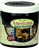 outdoor furniture for schools:DecoArt DSA25-36 Americana Satin Enamels, 8-Ounce, Black Satin