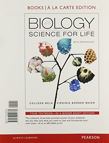 Biology: Science for Life with Physiology, Books a la Carte Plus MasteringBiology (5th Edition)