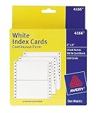 Avery(R) Dot Matrix Printer Index Cards, 3in. x 5in., Pack Of 500