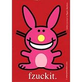 Happy Bunny - Fzuckit Decal - Sticker