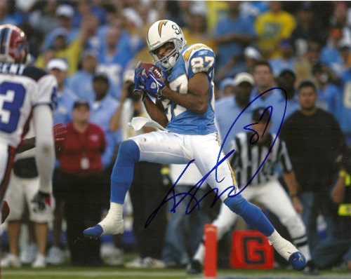 KEENAN MCCARDELL,SAN DIEGO CHARGERS,SIGNED,AUTOGRAPHED 8X10,PHOTO,COA