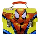 Spiderman Carry All Tin Box - Spiderman Multi Purpose Tin Case (Yellow)
