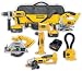 DeWalt DC7KITJA 18v. XRP Super 7-Kit Cordless Combo w/ Right Angle Drill & DC330 Jig Saw