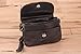 Dwellbee Small Leather Crossbody Bag, Black, One Size