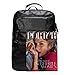 Vintage School Backpack Leather Book Bag College Daypack Black Fit 15'' Laptop