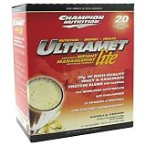 Champion Nutrition UltraMet Lite Vanilla Cream -- 2 oz Each / Pack of 20