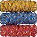 1/2' x 100" Diamond Braided Poly Rope, Multi-Color (1 pc)