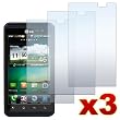 3 Pack Premium Crystal Clear LCD Screen Protectors for LG Optimus 3D P920/Thrill P925