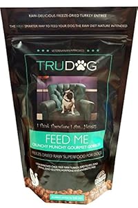Feed MeTM - Crunchy Munchy Gourmet Gobbler - Freeze-Dried Raw Superfood For Dogs -14 oz- Raw Meat Organic Dog Food for Optimal Canine Health and Natural Longevity- Freeze Dried Raw Turkey - All Natural- Balanced Nutrition-No Fillers- No Grains- Just Add Water