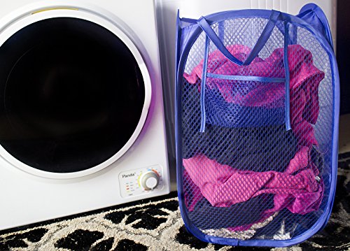 TidyHouse Popup Laundry Basket 20-Inch-by-11-Inch, Assorted Colors