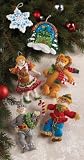 Bucilla Christmas Ornament Felt Applique Kit, Christmas in Oz, Set of 6