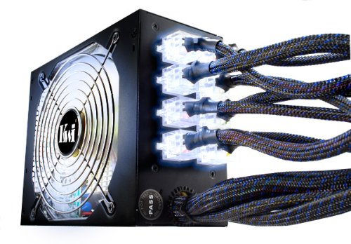 KingWin Lazer Power Supply 1000 Watts with Universal Modular Connectors/3 Way LED Switch/80 Plus Bronze ATX 1000 Power Supply LZ-1000 On Sale