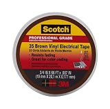 Scotch #35 Electrical Tape 10885-BA-5, 3/4-Inch x 66-Foot x 0.007-Inch, Brown