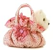 Aurora Fancy Pals Pet Carrier SCRUNCHY PINK Purse w/8" Plush
