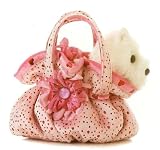 Aurora Fancy Pals Pet Carrier SCRUNCHY PINK Purse w/8" Plush