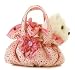 Aurora Fancy Pals Pet Carrier SCRUNCHY PINK Purse w/8" Plush